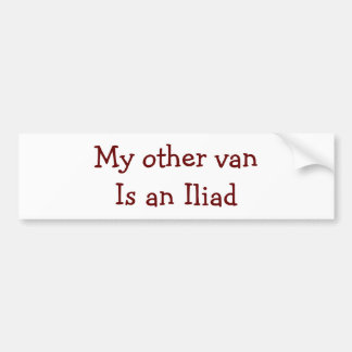 Para Coche Pegatina del parachoques de Iliad