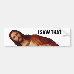 Para Coche Pegatina del parachoques de Jesus Meme