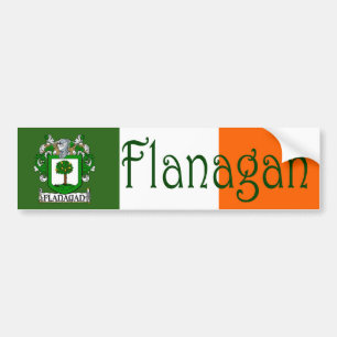 Para Coche Pegatina del parachoques de la bandera de Flanagan