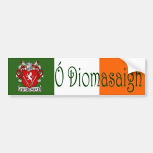 Para Coche Pegatina del parachoques de la bandera irlandesa/i