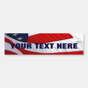 Para Coche Pegatina del parachoques de la bandera norteameric