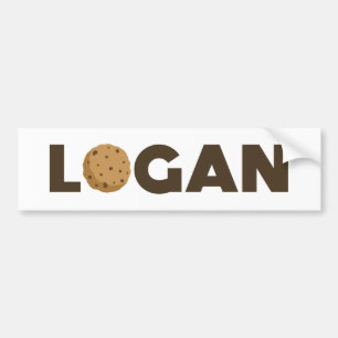 Para Coche Pegatina del parachoques de la cookie de Logan