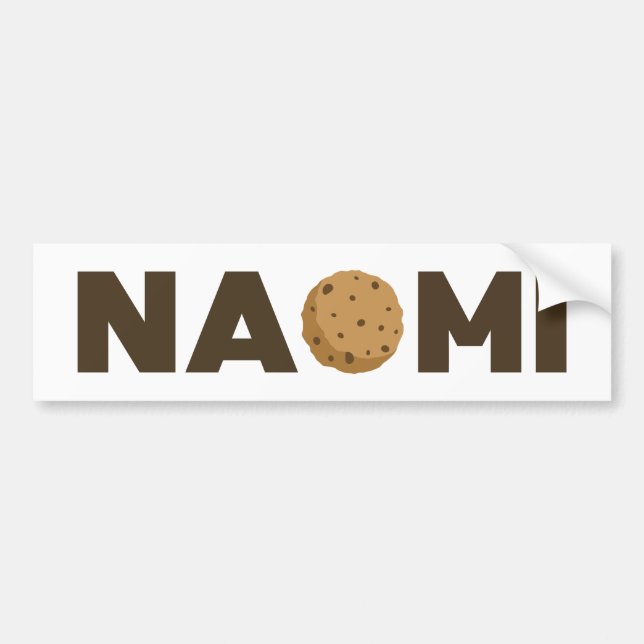 Para Coche Pegatina del parachoques de la cookie de Naomi (Frente)