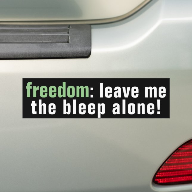 Para Coche Pegatina del parachoques de la libertad de sueño ( (en coche)