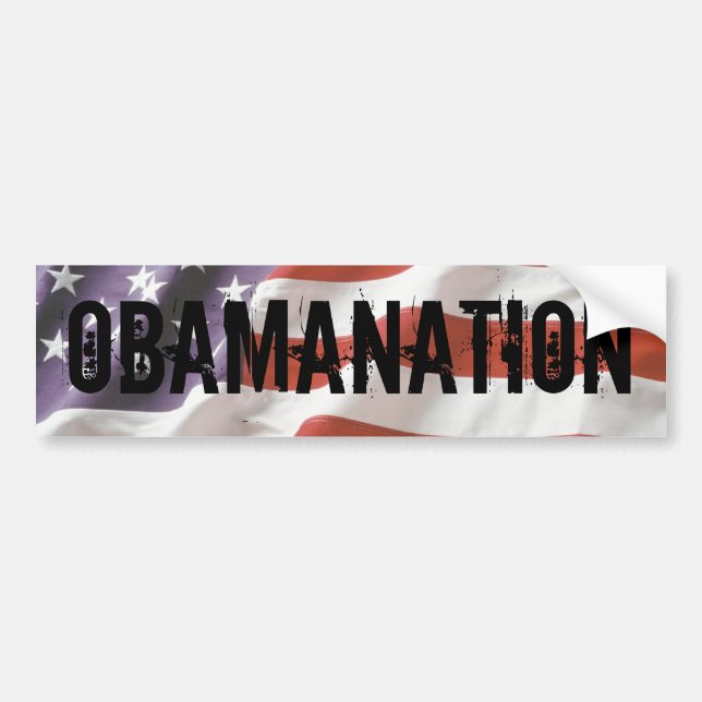 Para Coche Pegatina del parachoques de la OBAMANACIÓN (Frente)