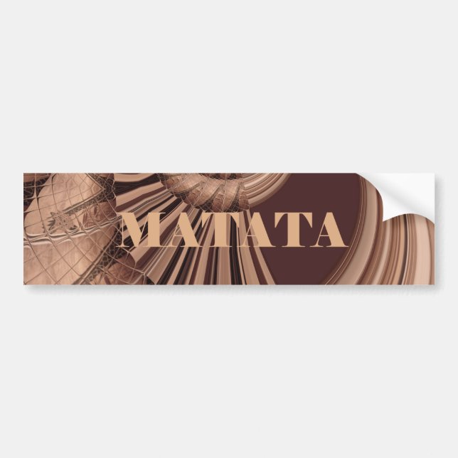 Para Coche Pegatina del parachoques de la plantilla del parac (Frente)