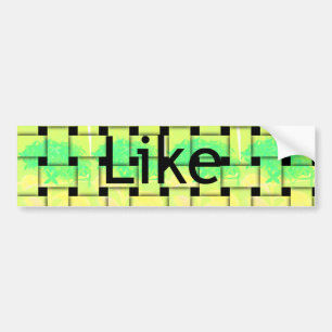 Para Coche Pegatina del parachoques de la plantilla del parac