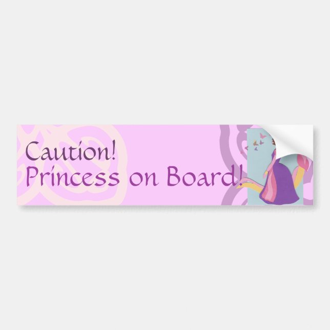 Para Coche Pegatina del parachoques de la Princesa (Frente)