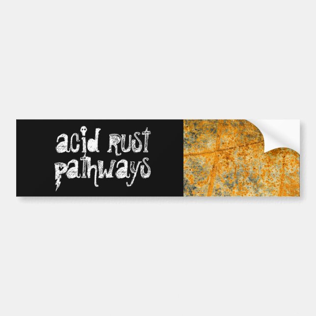 Para Coche pegatina del parachoques de las vías de oxidación  (Frente)