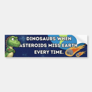 Para Coche Pegatina del parachoques de los dinosaurios