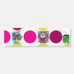 Para Coche Pegatina del parachoques de los puntos de polka