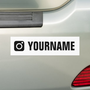 Para Coche pegatina del parachoques de nombre del personaliza