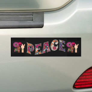 Para Coche Pegatina del parachoques de paz