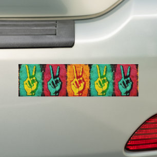Para Coche Pegatina del parachoques de paz