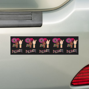 Para Coche Pegatina del parachoques de paz