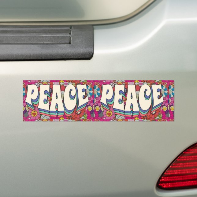Para Coche Pegatina del parachoques de paz (en coche)