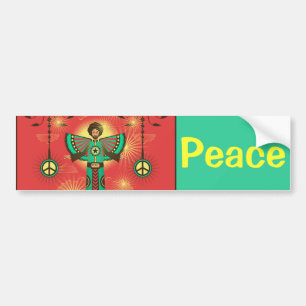 Para Coche Pegatina del parachoques de Peace Shine