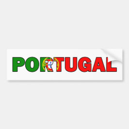 Para Coche Pegatina del parachoques de Portugal