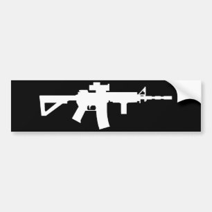 Para Coche Pegatina del parachoques de un arma
