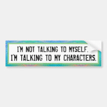 Pegatina del parachoques del autor