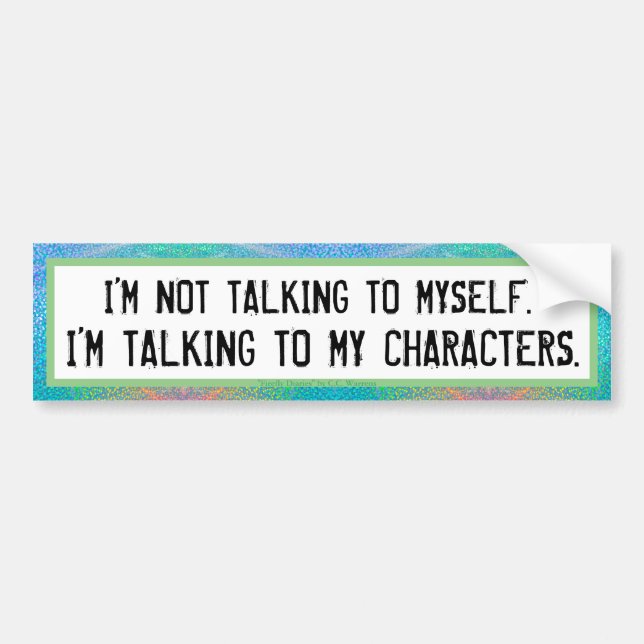 Para Coche Pegatina del parachoques del autor (Frente)