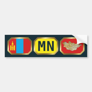 Para Coche Pegatina del parachoques del código de la bandera