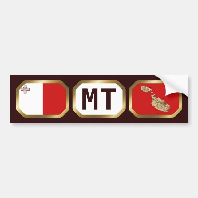 Para Coche Pegatina del parachoques del código de la bandera  (Frente)