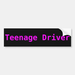 Para Coche pegatina del parachoques del conductor adolescente