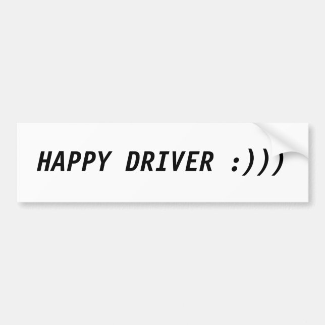 Para Coche Pegatina del parachoques del controlador feliz (Frente)