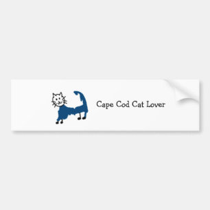 Para Coche Pegatina del parachoques del gato de Cape Cod