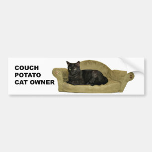 Para Coche Pegatina del parachoques del gato del sofá