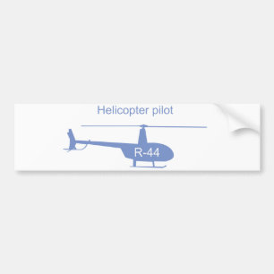 Para Coche Pegatina del parachoques del helicóptero ligero