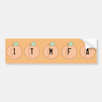 Para Coche Pegatina del parachoques del Naranja ITMFA