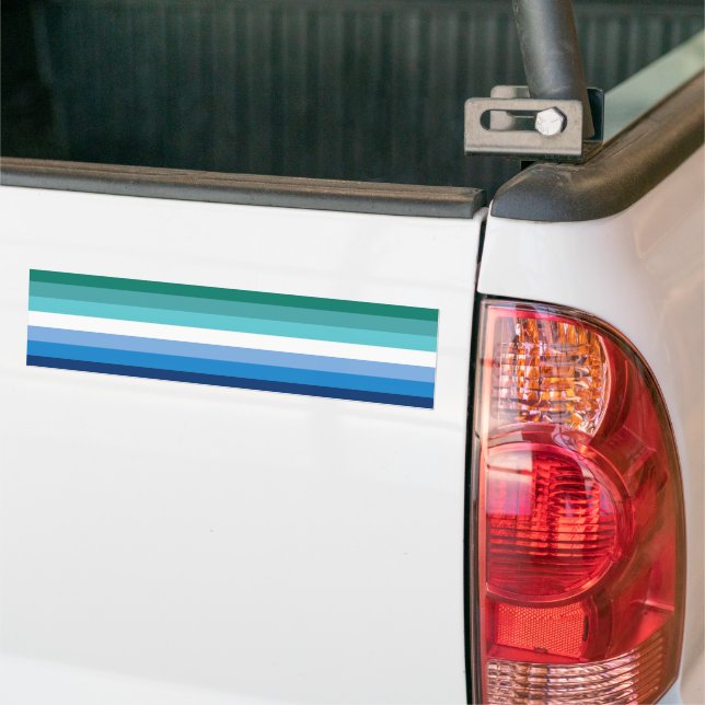 Para Coche Pegatina del parachoques del orgullo masculino gay (En Camión)