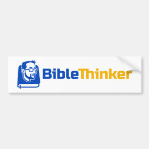 Para Coche Pegatina del parachoques del pensador de la biblia