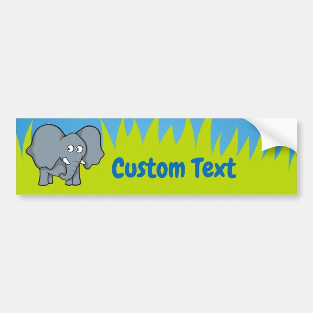Para Coche Pegatina del parachoques del personalizado del ele (Frente)