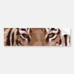 Para Coche Pegatina del parachoques del Personalizado Tiger E