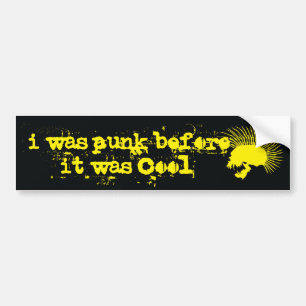 Para Coche pegatina del parachoques del punk