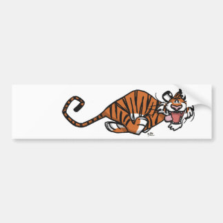 Para Coche Pegatina del parachoques del Tigre en marcha del p