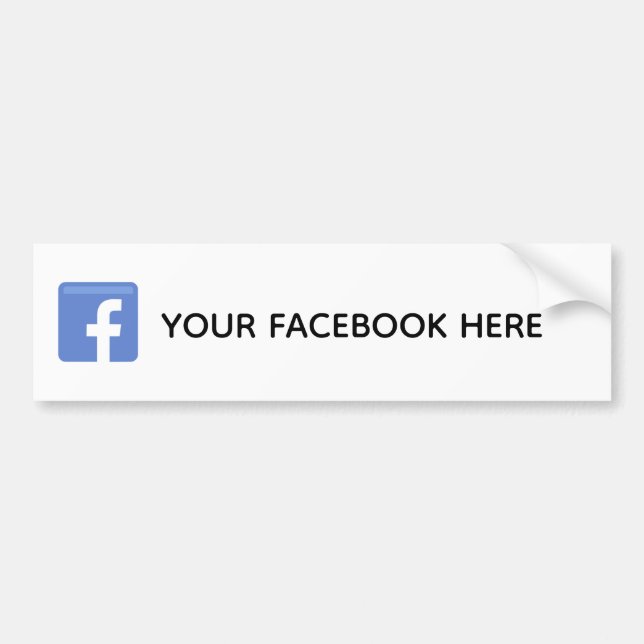 Para Coche Pegatina del parachoques en los medios sociales (Frente)