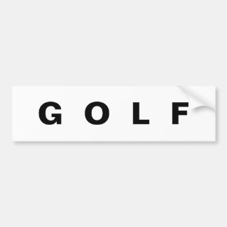 Para Coche Pegatina del parachoques GOLF