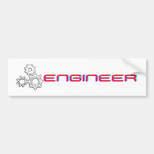 Para Coche Pegatina del parachoques ingeniero