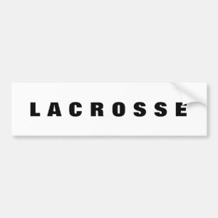 Para Coche Pegatina del parachoques lacrosse
