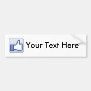 Para Coche pegatina del parachoques "Like" del personalizado