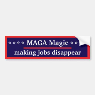 Para Coche Pegatina del parachoques mágico de MAGA