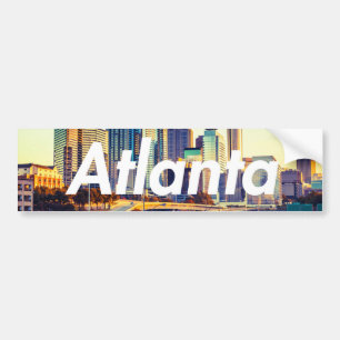 Para Coche Pegatina del parachoques matutino de Atlanta