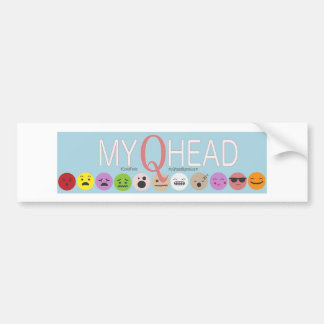 Para Coche Pegatina del parachoques MyQHead