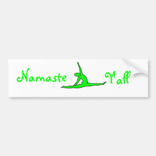 Para Coche Pegatina del parachoques Namaste Y