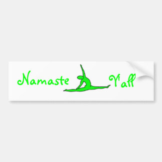 Para Coche Pegatina del parachoques Namaste Y