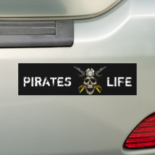 Para Coche Pegatina del parachoques negro de la leyenda Pirat